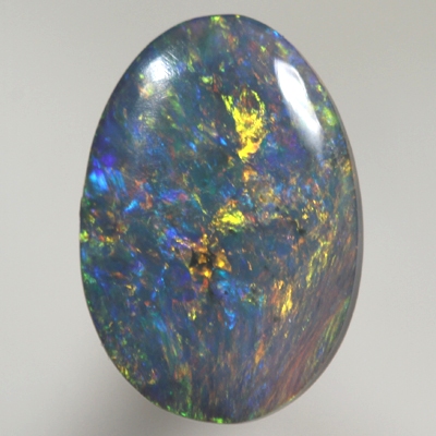 SOLID SEMI BLACK OPAL  Bright sparkling Floral Harlequin pattern